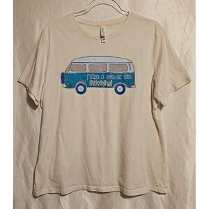 Bella-Canvas Airlume Jersey XLarge T-Shirt VW Van "Take a Ride On the Diprivan"